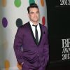 Naissance - Robbie Williams est papa pour la quatrième fois - Robbie Williams - Soiree des "Brit Awards" a Londres, le 20 février 2013.