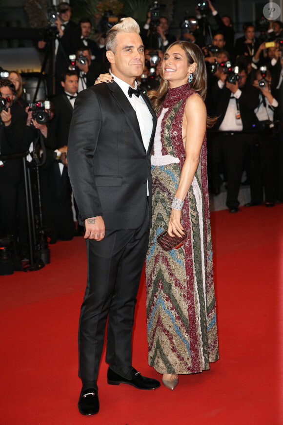 Naissance - Robbie Williams est papa pour la quatrième fois - Robbie Williams et sa femme Ayda Field - Montée des marches du film "The Sea of Trees" (La Forêt des Songes) lors du 68 ème Festival International du Film de Cannes, à Cannes le 16 mai 2015.