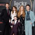 Emilia Jones, Darby Stanchfield, Jackson Robert Scott et Connor Jessup - Les célébrités assistent à la projection de la série de Netflix "Locke et Key" à Los Angeles, le 5 février 2020.