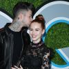 Travis Mills et sa compagne Madelaine Petsch à la soirée GQ Man of the Year au Chateau Marmont à West Hollywood, le 7 décembre 2017