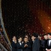 Miki Lee et l'équipe du film "Parasite" lors de la 92ème cérémonie des Oscars 2020 au Hollywood and Highland à Los Angeles, CA, USA, on February 9, 2020. © AMPAS/Zuma Press/Bestimage