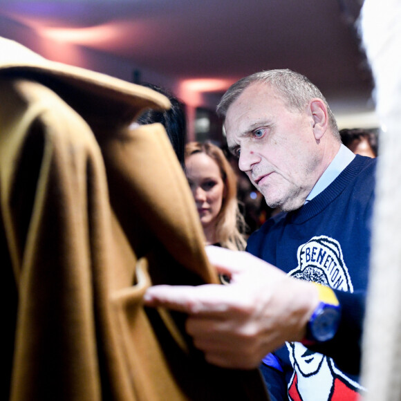 Jean-Charles de Castelbajac assiste à la présentation de la nouvelle collection Automne-Hiver 2020-2021 de "United Colors of Benetton" lors de la Fashion Week de Milan. Le 20 février 2020.