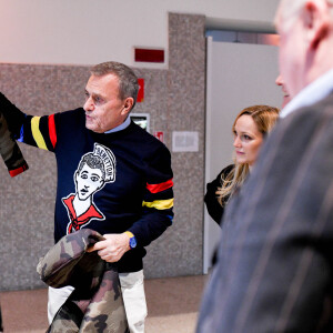Jean-Charles de Castelbajac assiste à la présentation de la nouvelle collection Automne-Hiver 2020-2021 de "United Colors of Benetton" lors de la Fashion Week de Milan. Le 20 février 2020.