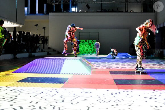 Présentation de la nouvelle collection Automne-Hiver 2020-2021 de "United Colors of Benetton" lors de la Fashion Week de Milan. Le 20 février 2020.