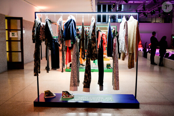 Présentation de la nouvelle collection Automne-Hiver 2020-2021 de "United Colors of Benetton" lors de la Fashion Week de Milan. Le 20 février 2020.