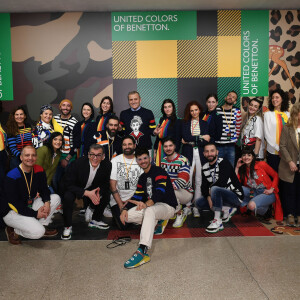 Jean-Charles de Castelbajac assiste à la présentation de la nouvelle collection Automne-Hiver 2020-2021 de "United Colors of Benetton" lors de la Fashion Week de Milan. Le 20 février 2020.