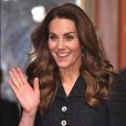 Kate Middleton, duchesse de Cambridge au théâtre Noel Coward pour assister à la représentation de Dear Evan Hansen à Londres le 25 février 2020.
