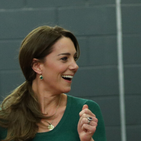 Kate Middleton, duchesse de Cambridge, lors d'un événement SportsAid au stade olympique de Londres, Royaume Uni, le 26 février 2020.