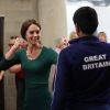 Kate Middleton, duchesse de Cambridge, lors d'un événement SportsAid au stade olympique de Londres, Royaume Uni, le 26 février 2020.