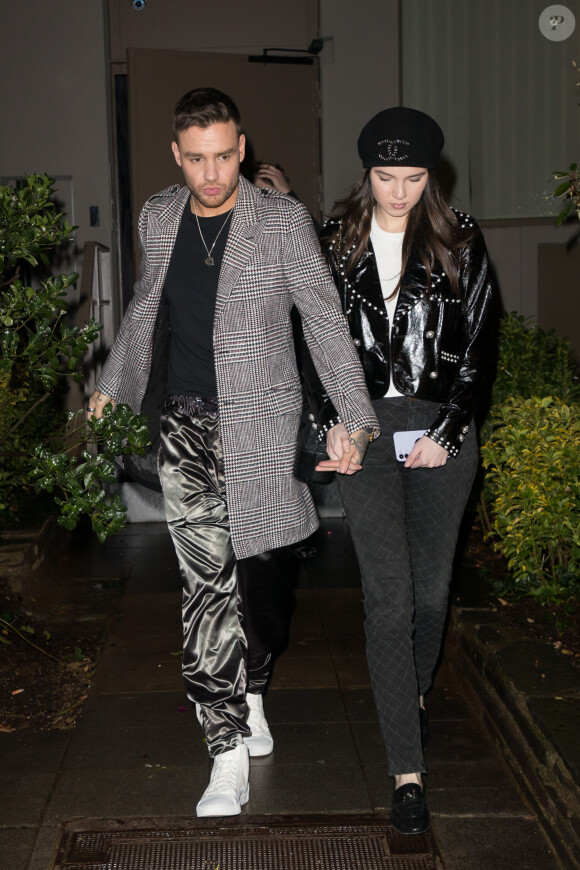 Exclusif - Liam Payne et sa compagne Maya Henry à la sortie d'un showcase à Paris, le 12 décembre 2019.