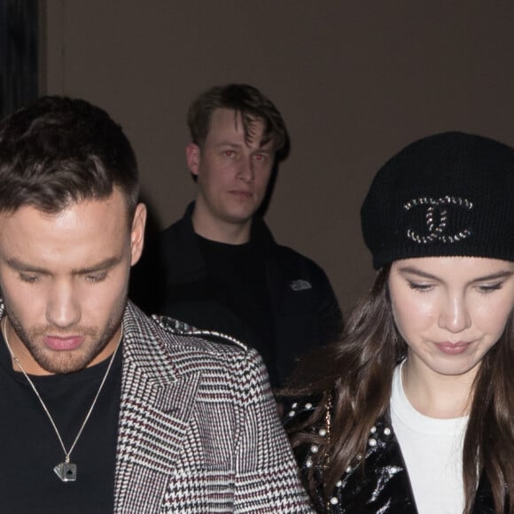 Exclusif - Liam Payne et sa compagne Maya Henry à la sortie d'un showcase à Paris, le 12 décembre 2019.