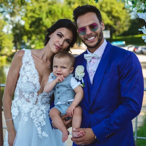 Julie Ricci, PJ et Gianni le jour de leur mariage, le 25 novembre 2019