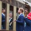 Le prince Harry - Evénement "Charities Forum" à la station de métro Paddington, où le train de luxe "Belmond British Pullman" accueille 130 enfants de diverses associations caritatives, à Londres. Le 16 octobre 2017