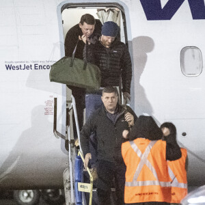 Premières photos du prince Harry à son arrivée à l'aéroport de Victoria à Sidney au Canada pour rejoindre sa femme M. Markle, la duchesse de Sussex, le 20 janvier 2020