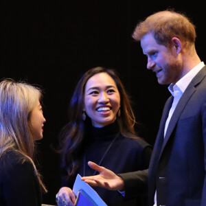 Le prince Harry, duc de Sussex, lors d'un sommet sur le tourisme durable au centre de conférences international d'Edimbourg, Ecosse, Royaume Uni, le 26 février 2020.