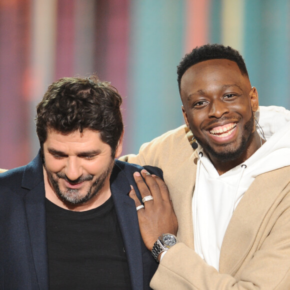 Patrick Fiori et Dadju - Enregistrement de l'émission "La Chanson secrète 5", qui sera diffusée le 11 janvier 2020 sur TF1, à Paris. Le 17 décembre 2019 © Gaffiot-Perusseau / Bestimage