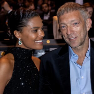 Vincent Cassel et sa femme Tina Kunakey - People dans la salle lors de la 45ème cérémonie des César à la salle Pleyel à Paris le 28 février 2020 © Olivier Borde / Dominique Jacovides / Bestimage