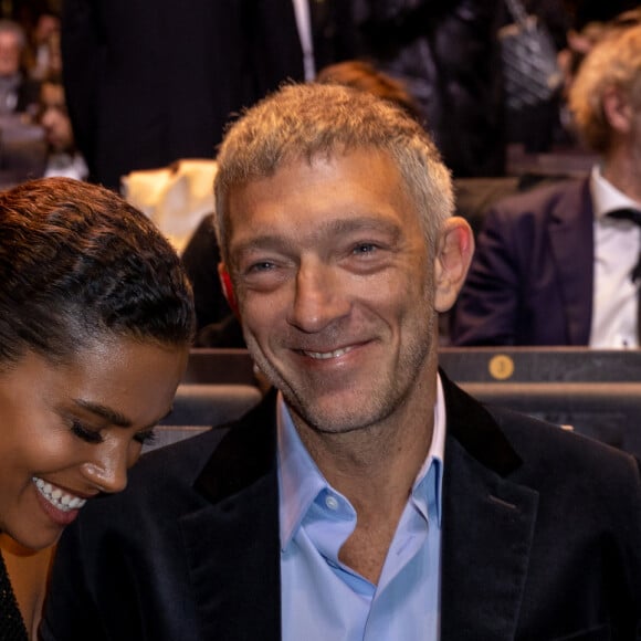 Vincent Cassel et sa femme Tina Kunakey - People dans la salle lors de la 45ème cérémonie des César à la salle Pleyel à Paris le 28 février 2020 © Olivier Borde / Dominique Jacovides / Bestimage