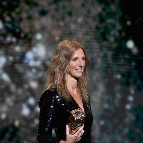 Sandrine Kiberlain, présidente de la 45ème cérémonie des César, lors de la 45ème cérémonie des César à la Salle Pleyel à Paris le 28 février 2020 © Olivier Borde / Dominique Jacovides / Bestimage
