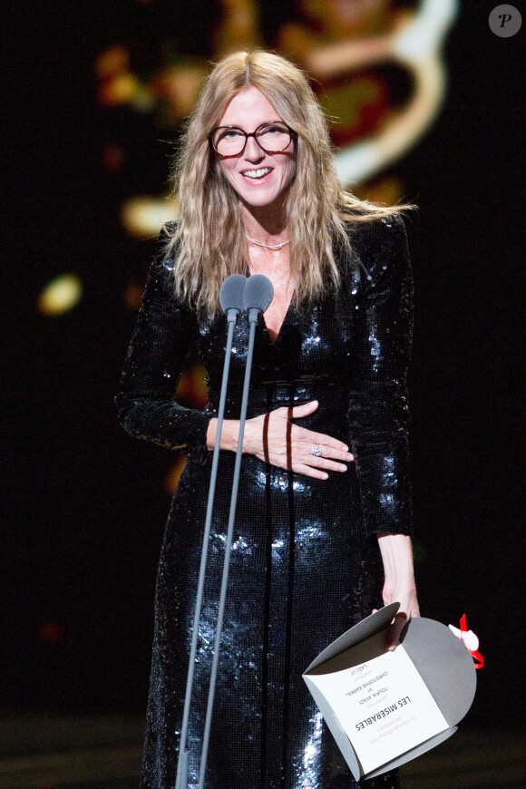 Sandrine Kiberlain, présidente de la 45ème cérémonie des César, lors de la 45ème cérémonie des César à la Salle Pleyel à Paris le 28 février 2020.