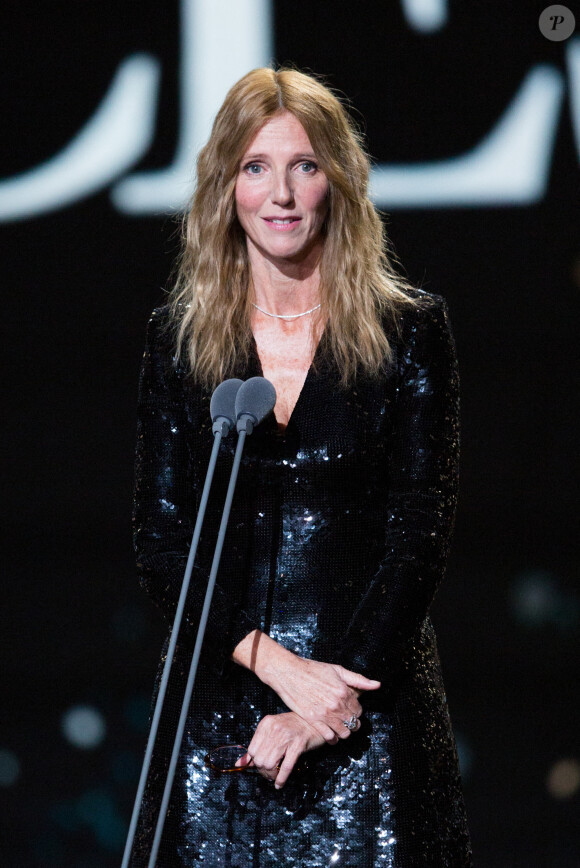 Sandrine Kiberlain, présidente de la 45ème cérémonie des César, lors de la 45ème cérémonie des César à la Salle Pleyel à Paris le 28 février 2020.