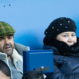 Jamel Debbouze dans les tribunes lors du match de Ligue 1 "PSG - Dijon (4-0)" au Parc des Princes, le 29 février 2020. © Cyril Moreau/Bestimage