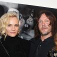 Diane Kruger, Norman Reedus - L'acteur Américain Norman Reedus de la série Américaine "The Walking Dead" lors du vernissage de son exposition photo 'The sun's coming up ...like a big bald head' avec Diane Kruger à la Galerie Hors Champs à Paris le 15 Décembre 2016. © Denis Guignebourg/Bestimage