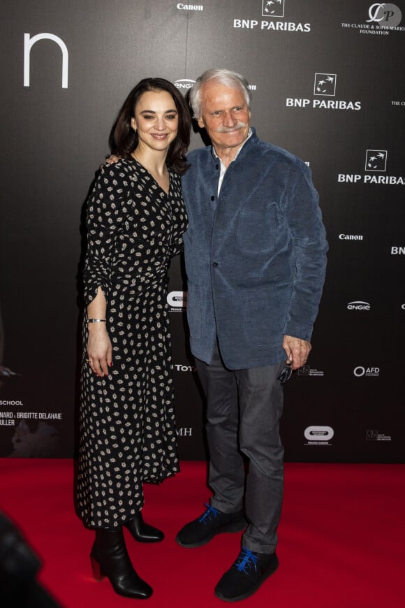 Anastasia Mikova et Yann Arthus-Bertrand - Avant-première du film "Woman" à l'UGC Normandie à Paris le 3 mars 2020. © Jack Tribeca/Bestimage