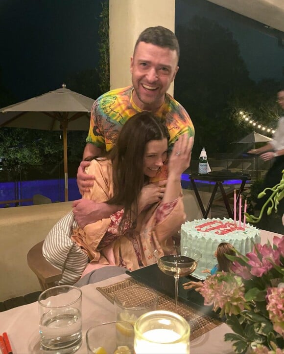 Justin Timberlake a préparé un gros gâteau pour l'anniversaire de son épouse Jessica Biel, le mardi 3 mars 2020 sur Instagram.