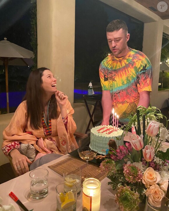 Justin Timberlake a préparé un joli gâteau pour l'anniversaire de son épouse Jessica Biel, le mardi 3 mars 2020 sur Instagram.