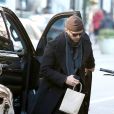 Exclusif - Justin Timberlake arrive dans un studio d'enregistrement à New York City, New York, Etats-Unis, le 29 janvier 2020.