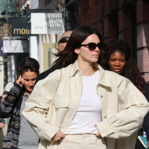 Kendall Jenner est allée déjeuner avec des amis au restaurant Sadelles dans le quartier de Manhattan à New York, le 24 février 2020