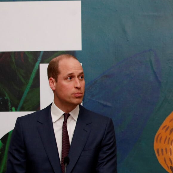 Le prince William, duc de Cambridge, et Kate Middleton, duchesse de Cambridge, reçus par le vice-Premier ministre de l'Irlande Simon Coveney lors de leur visite officielle à Dublin. Le 4 mars 2020.