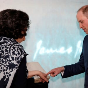 Le prince William, duc de Cambridge, et Kate Middleton, duchesse de Cambridge, reçus par le vice-Premier ministre de l'Irlande Simon Coveney lors de leur visite officielle à Dublin. Le 4 mars 2020.