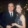 Emmanuelle Béart et son père Guy Béart lors de la première de "Manon des sources" en 1986.