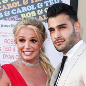 Britney Spears, Sam Asghari - Les célébrités assistent à la première de "Once Upon a Time in Hollywood" à Hollywood, le 22 juillet 2019.