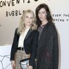 Mélanie Laurent et Anna Mouglalis assistent au vernissage de l'artiste David Shrigley x La Maison Ruinart "Unconventional Bubbles" à l'Opera Bastille à Paris le 5 mars 2020. © Olivier Borde/Bestimage
