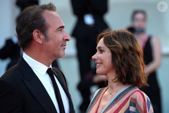 Jean Dujardin et sa femme Nathalie Péchalat - Red carpet pour le film "J'accuse!" lors du 76e festival du film de venise, la Mostra. Le 30 Août 2019. @Aurore Marechal/ABACAPRESS.COM