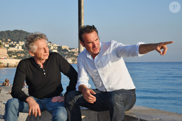 Jean Dujardin et Roman Polanski sont à Nice pour la soirée de clôture de la 1ère édition du Festival Ciné Roman à Nice le 26 octobre 2019. © Bruno Bebert / Bestimage