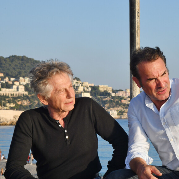 Jean Dujardin et Roman Polanski sont à Nice pour la soirée de clôture de la 1ère édition du Festival Ciné Roman à Nice le 26 octobre 2019. © Bruno Bebert / Bestimage