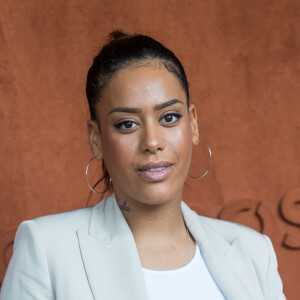 Amel Bent - Célébrités dans le village des internationaux de France de tennis de Roland Garros à Paris, France, le 6 juin 2019. © Jacovides-Moreau/Bestimage