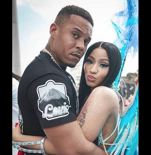 Nicki Minaj et son mari Kenneth Petty à Trinidad-et-Tobago. Février 2020.