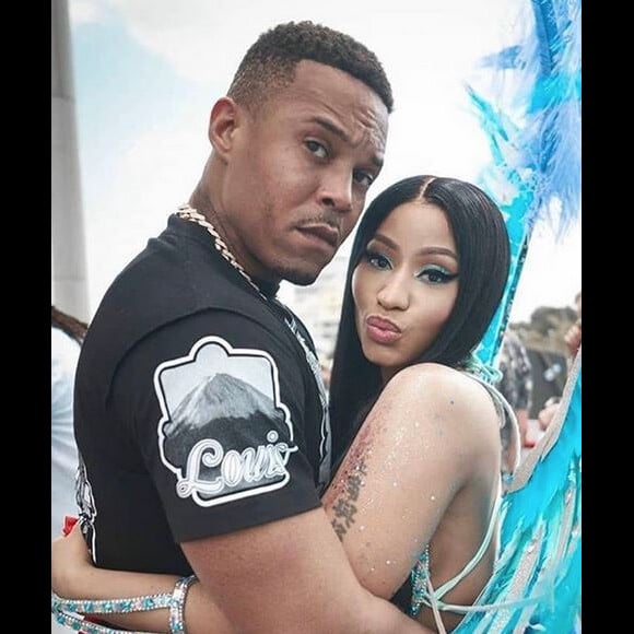 Nicki Minaj et son mari Kenneth Petty à Trinidad-et-Tobago. Février 2020.