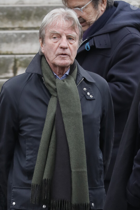 Exclusif - Bernard Kouchner - Obsèques de Jacques Leibowitch au crématorium du Père Lachaise à Paris. Le 10 mars 2020.