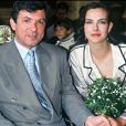  Carole Bouquet et Jacques Leibowitch le jour de leur mariage en 1991. 
  