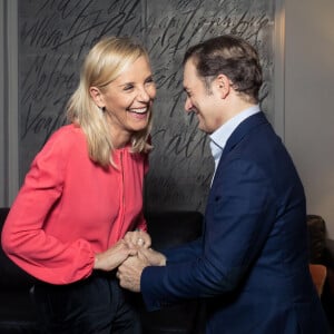 Exclusif - Renaud Capuçon et sa femme Laurence Ferrari - Backstage du concert unique "Au cinéma" de Renaud Capuçon à l'Olympia à Paris le 14 octobre 2018. © Dominique Jacovides - Cyril Moreau/Bestimage