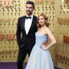 Tyler Stanaland, Brittany Snow - Les célébrités assistent à la cérémonie des Emmy Awards à Los Angeles, le 22 septembre 2019.