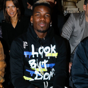 Paul Pogba blessé à la jambe droite - Front row au défilé de mode Homme automne-hiver 2020/2021 "Berluti" lors de la fashion week à Paris. Le 17 janvier 2020 © Veeren - Christophe Clovis / Bestimage