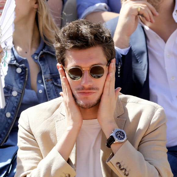 Jean-Baptiste Maunier dans les tribunes lors des internationaux de tennis de Roland Garros à Paris, France, le 31 mai 2019. © Jacovides-Moreau/Bestimage