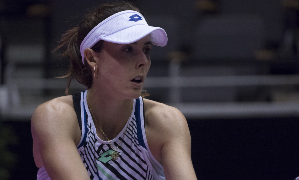 Photo Alizé (FRA) lors du nouveau tournoi de tennis WTA l'Open 6ème Sens au Palais des